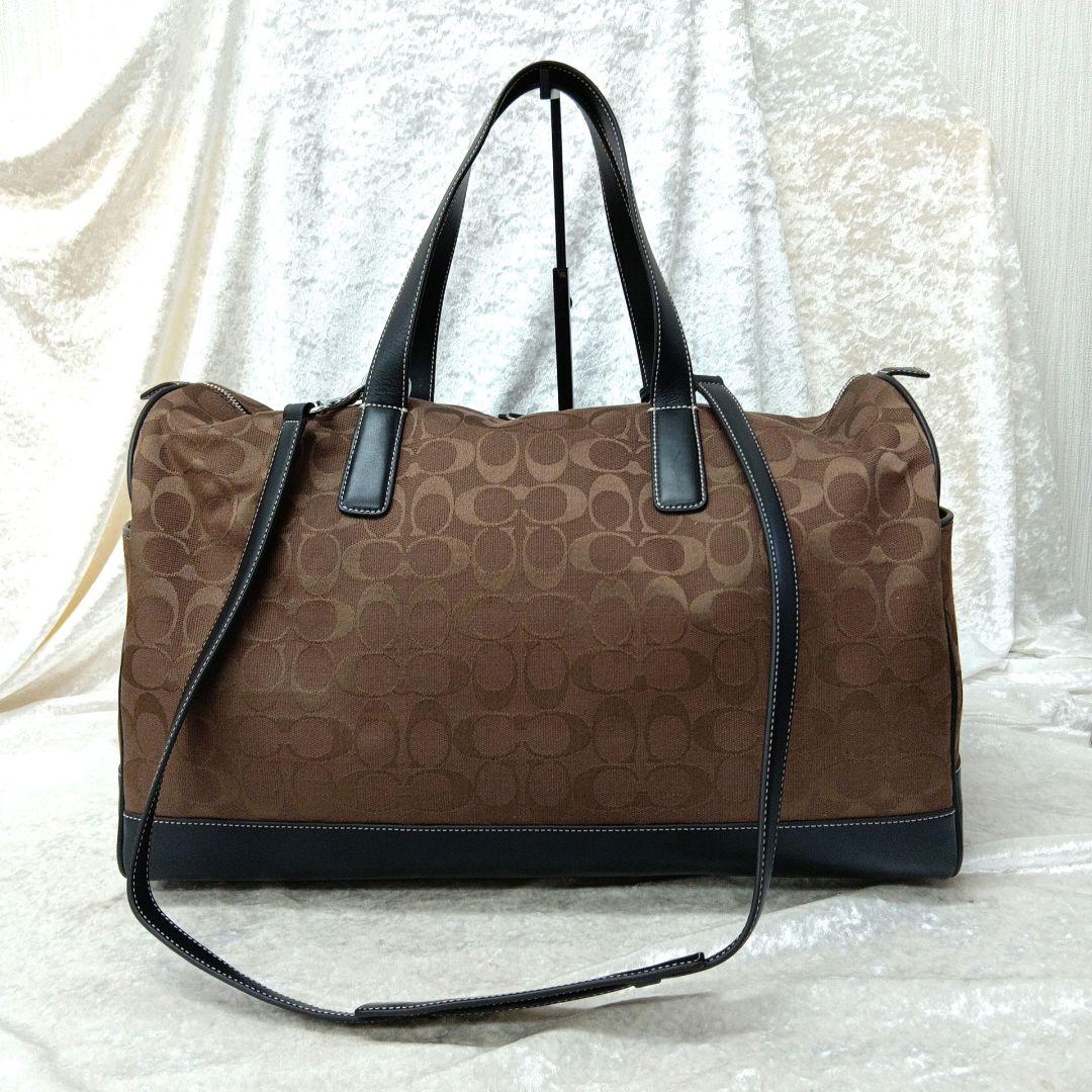 コーチ シグネチャー 2way ボストンバッグ ショルダーバッグ 旅行 4253