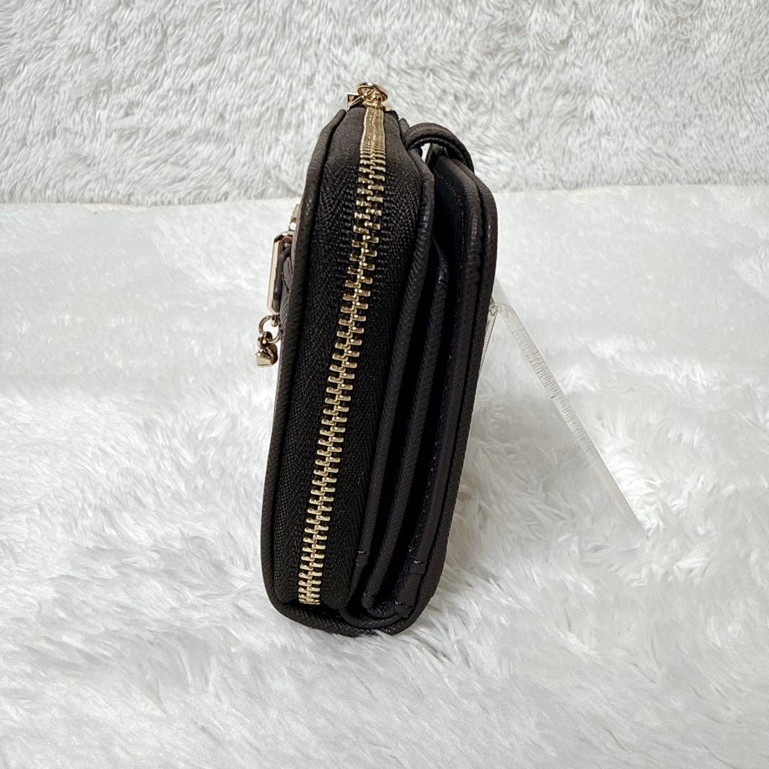 極美品✨ ピンキー＆ダイアン パドロック Ｌ字ファスナー 二つ折り財布 ブラウン