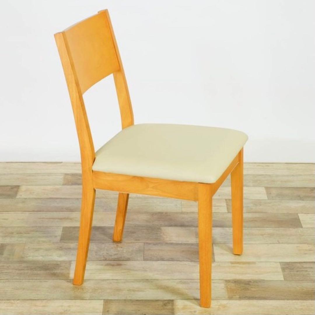 L 新品 ダイニングチェア 4脚セット ナチュラル 椅子 イス チェア リビング