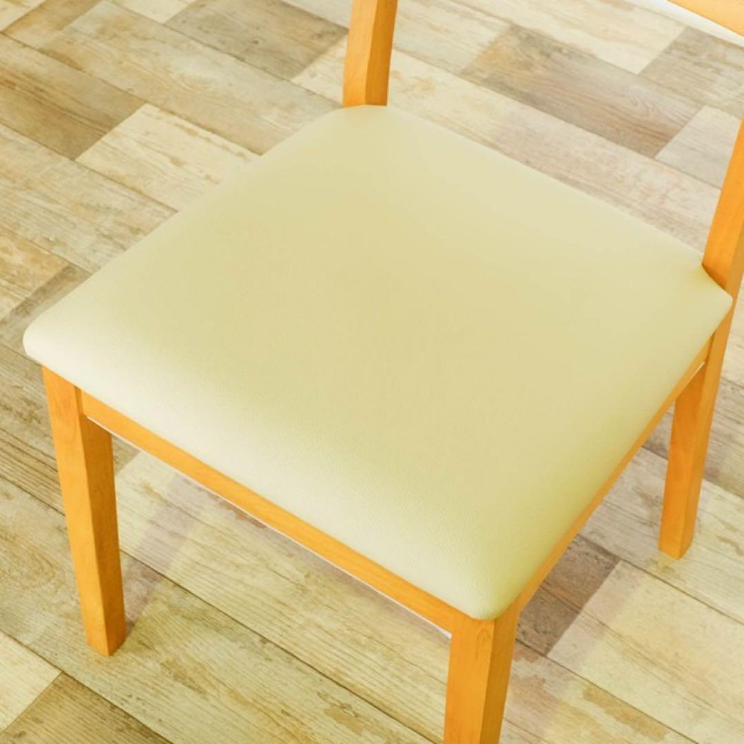 L 新品 ダイニングチェア 4脚セット ナチュラル 椅子 イス チェア リビング