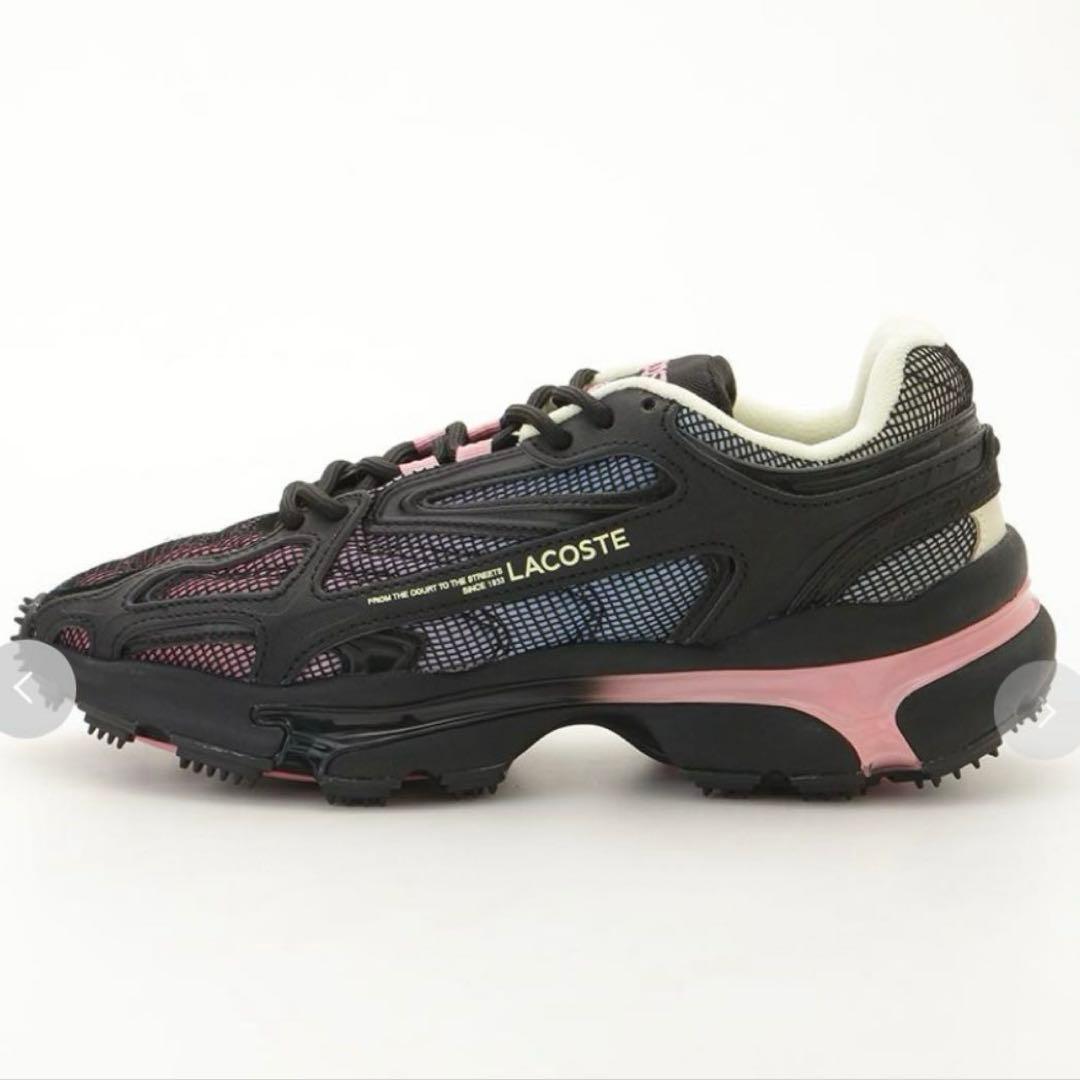 emmi LACOSTE L003 2K24 ブラック　ピンク24cm