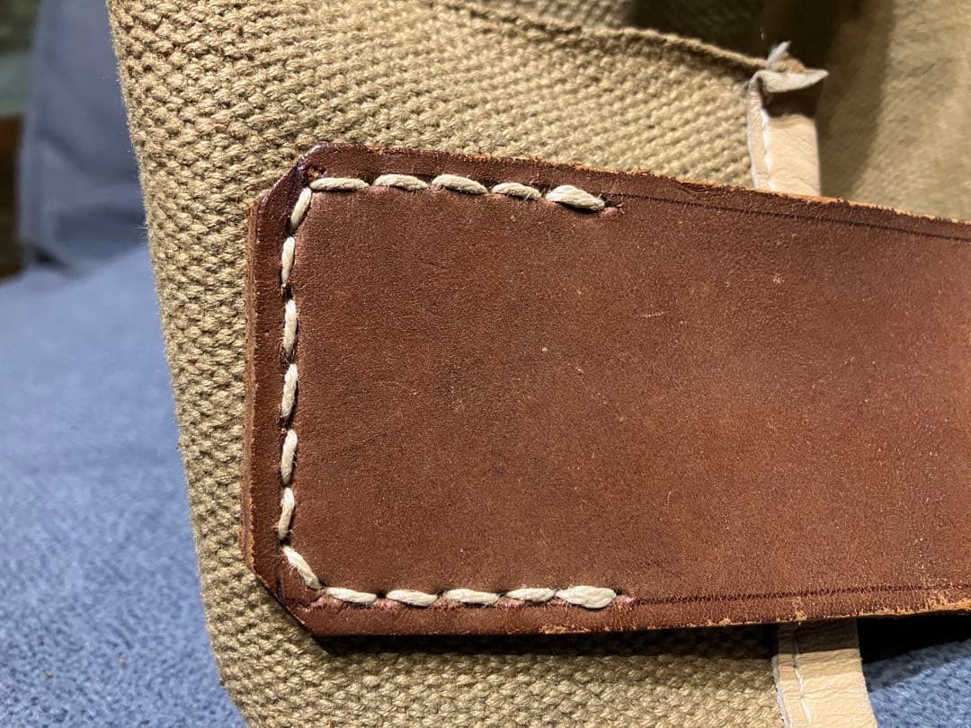 日本軍 三十年式装備対応 幅広帆布帯革 Dカン付き ヴィンテージ