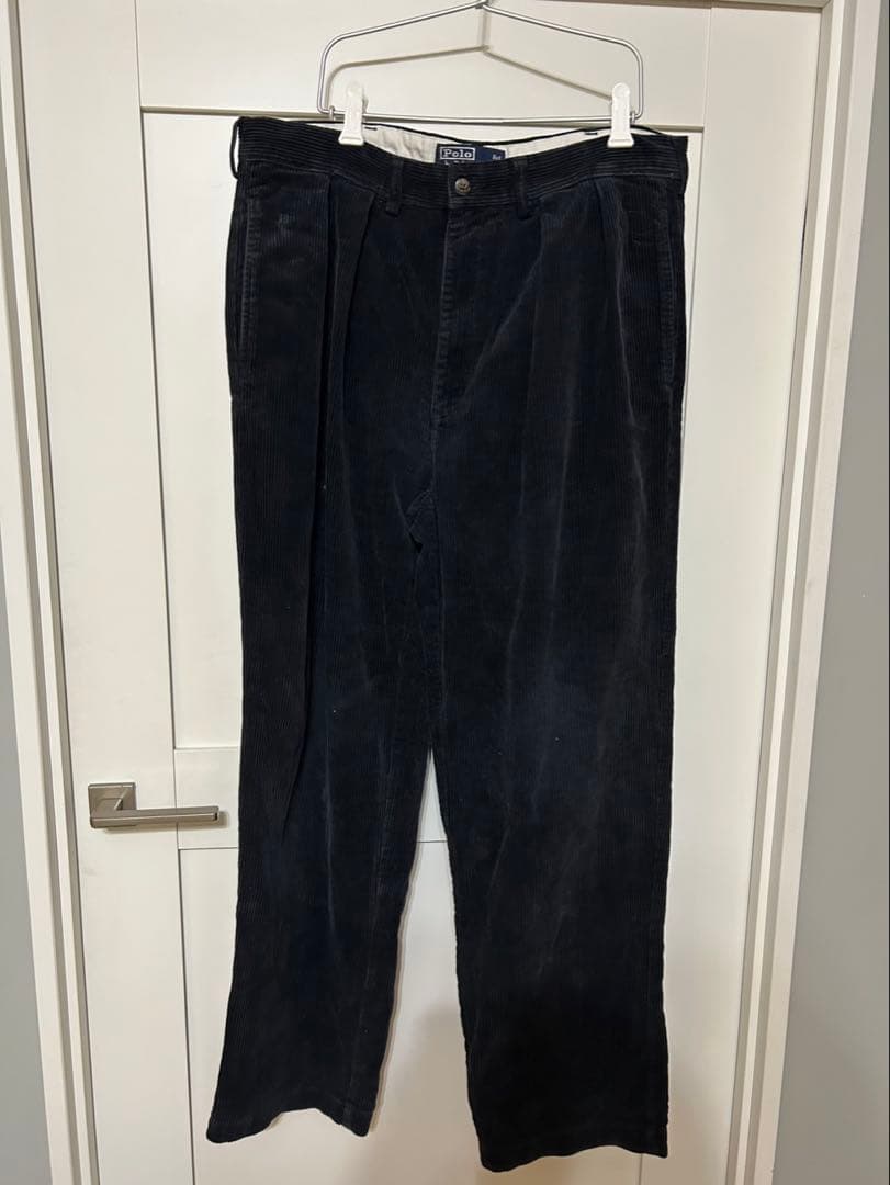 Polo By Ralph Lauren ツータック コーデュロイ パンツ BK