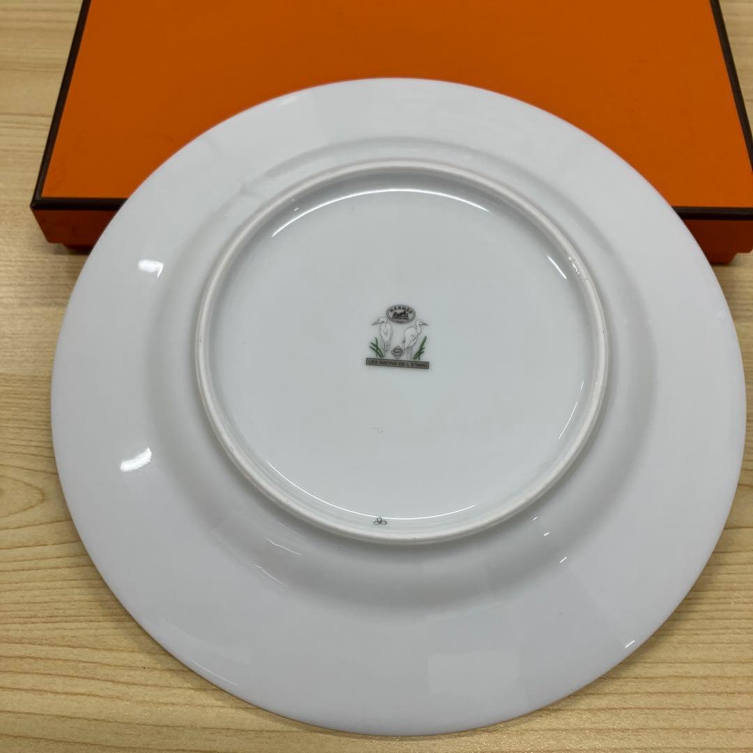 エルメス 鶴と竹の皿 専用箱付き
