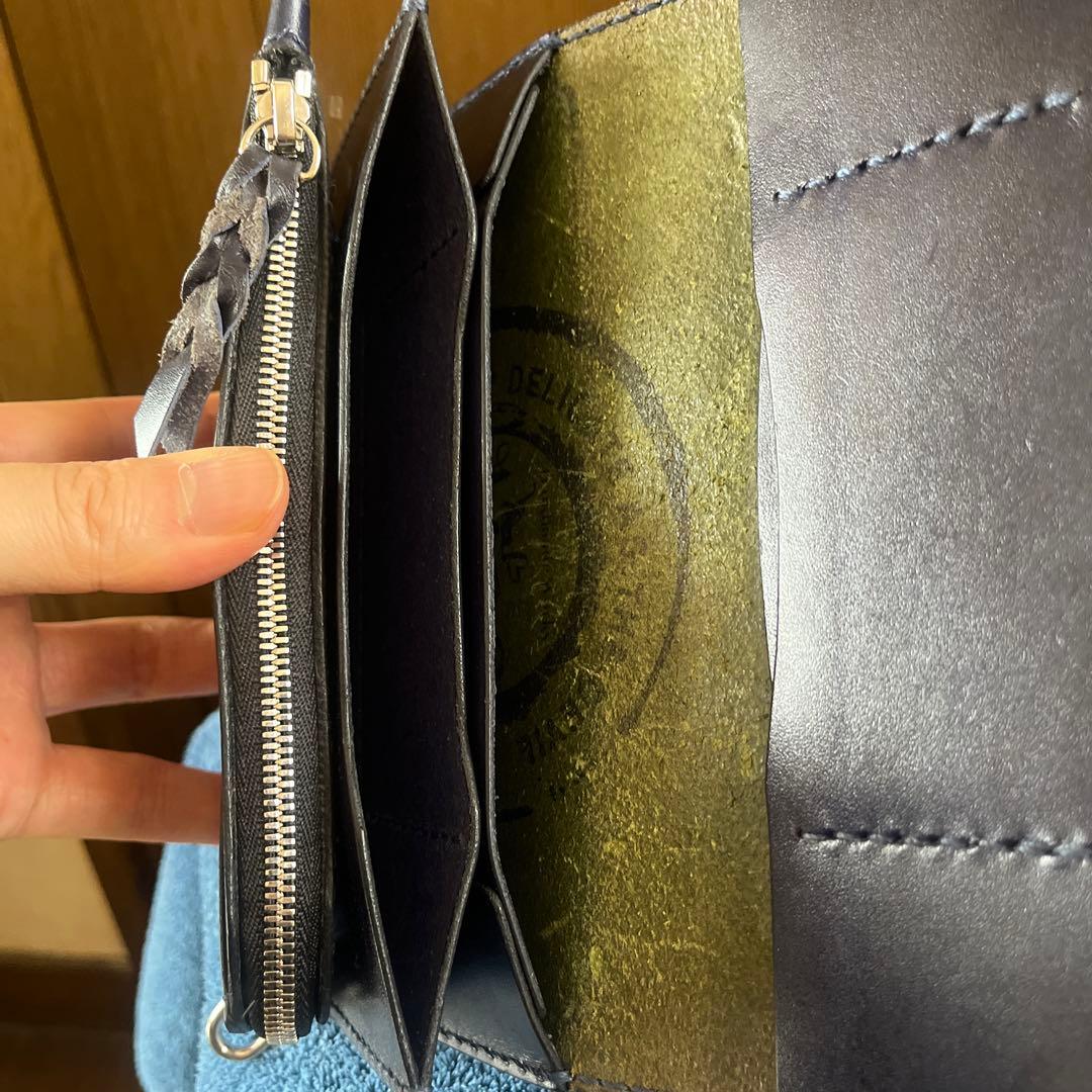 【美品】No.496 レザー ノームコア　ロング トラッカーウォレット