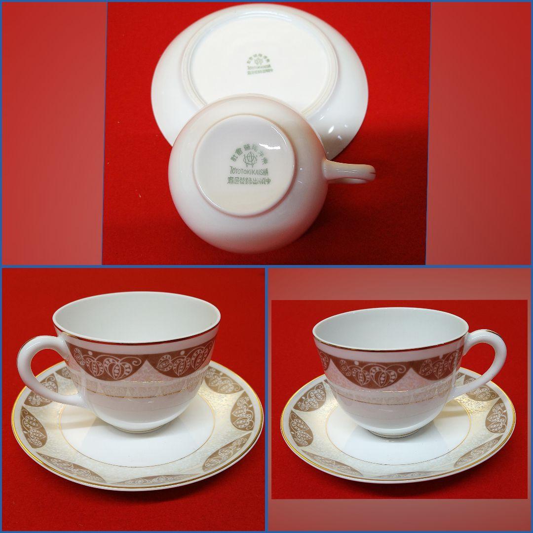 AG89 オールド東洋陶器社謹製 ティーセット 東陶硬質磁器製 6客 未使用