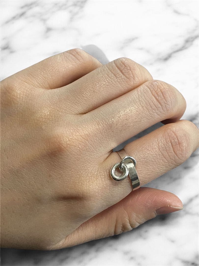 ハンドメイド　シルバーリング 9号 Charch jewelry