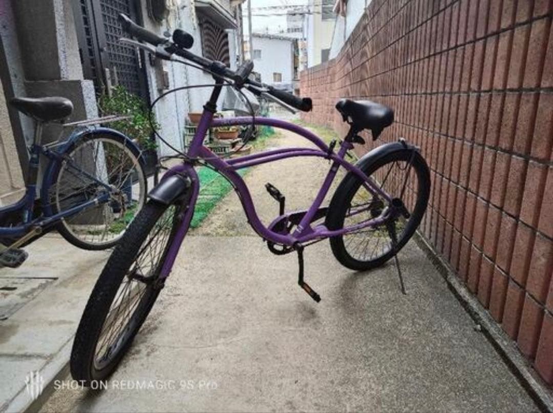 中古ビーチクルーザー　自転車（西宮引取り限定）