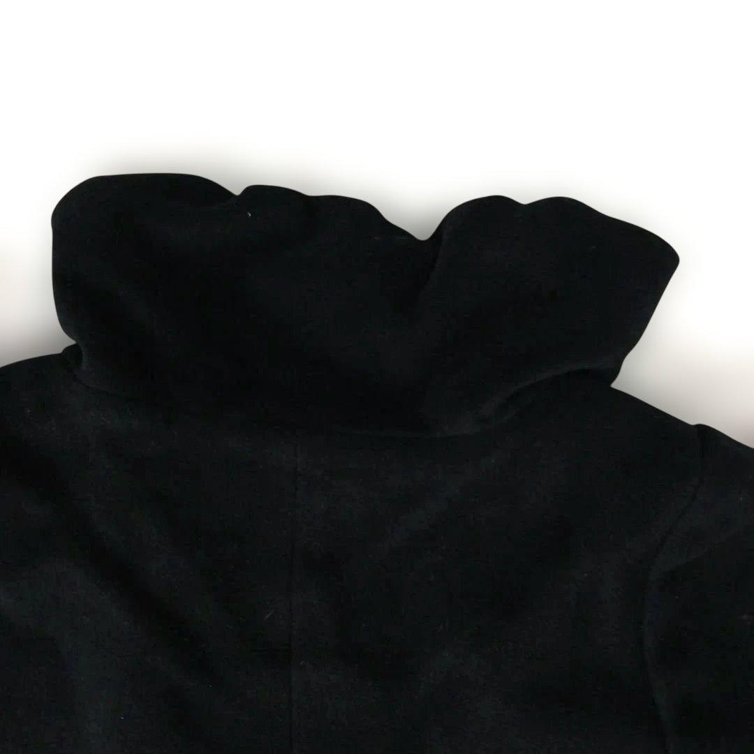 【極美品】BURBERRY BLUE LABELアンゴラ混ティアードコート黒M