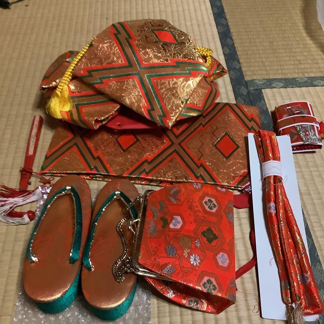 七五三七歳フルセット　帯幅19センチ　　草履21センチ