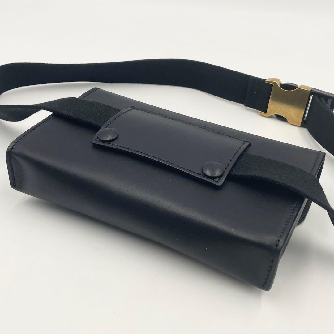 【美品】dunhill ダンヒル ロックバック ボディバッグ ベルトバッグ 黒