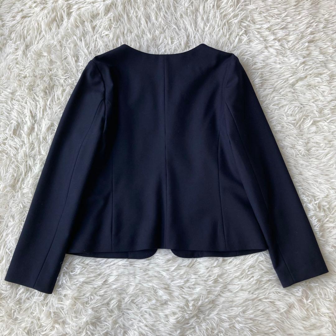 NATURAL BEAUTY BASIC ノーカラージャケット パンツスーツ M