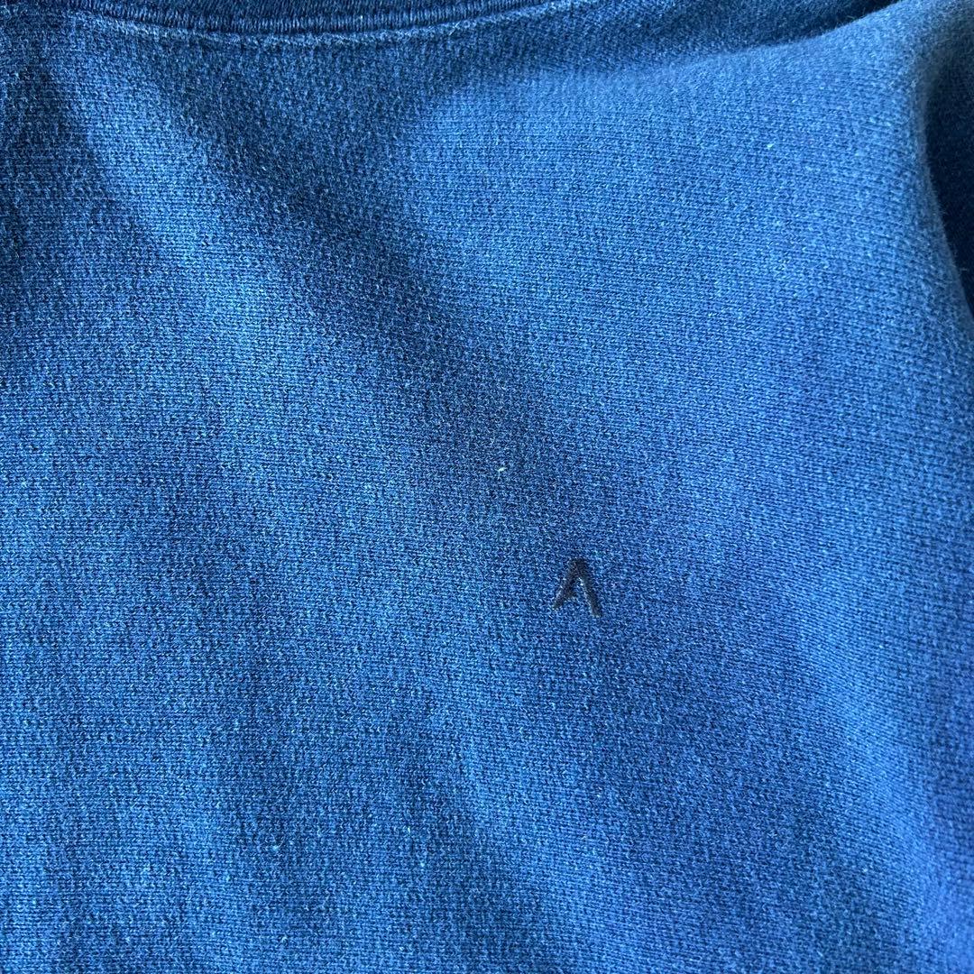 ATON NATURAL DYE URAKE HOODIE 紺 2 インディゴ染