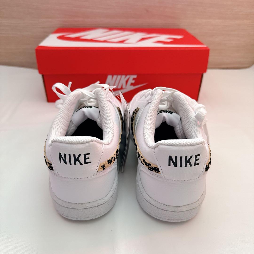 【新品】NIKE コートビジョンLO SE 24.5cm ヒョウ柄