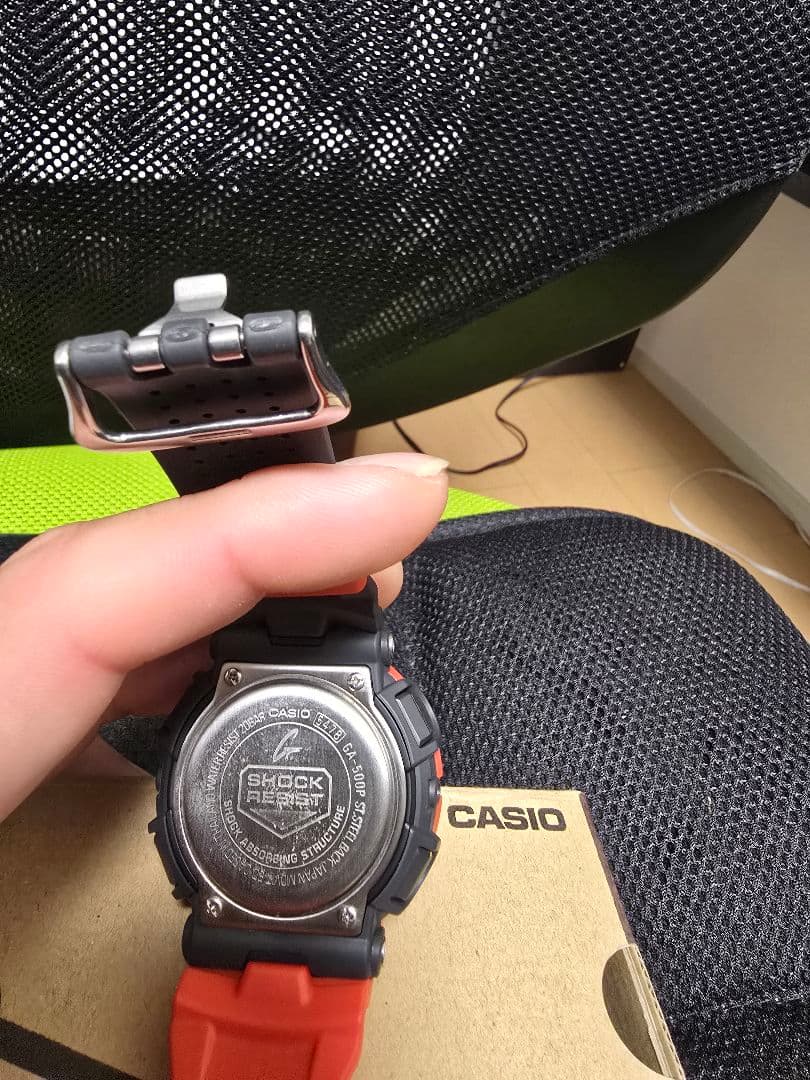 CASIO G-SHOCK オレンジ ショックレジスト