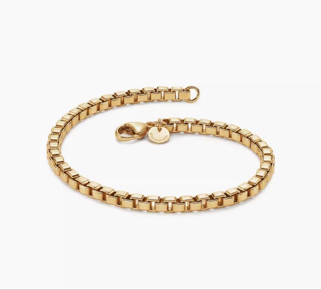 Tiffany ティファニー　k18 YG 18金　ベネチアン　ブレスレット