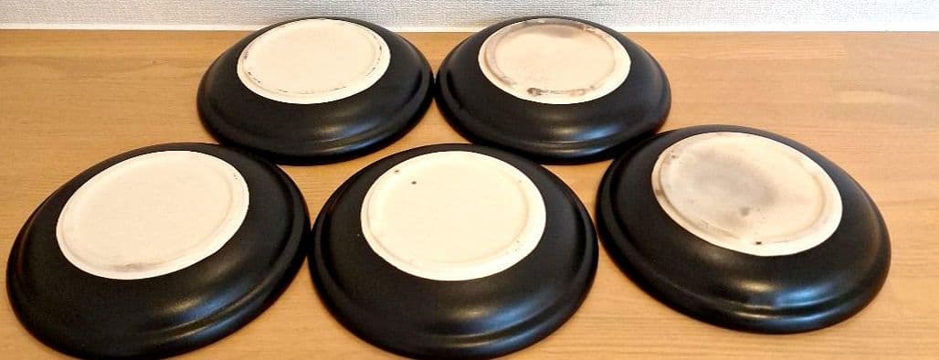 超美品✨染付けタコ唐草陶板焼き5客セット