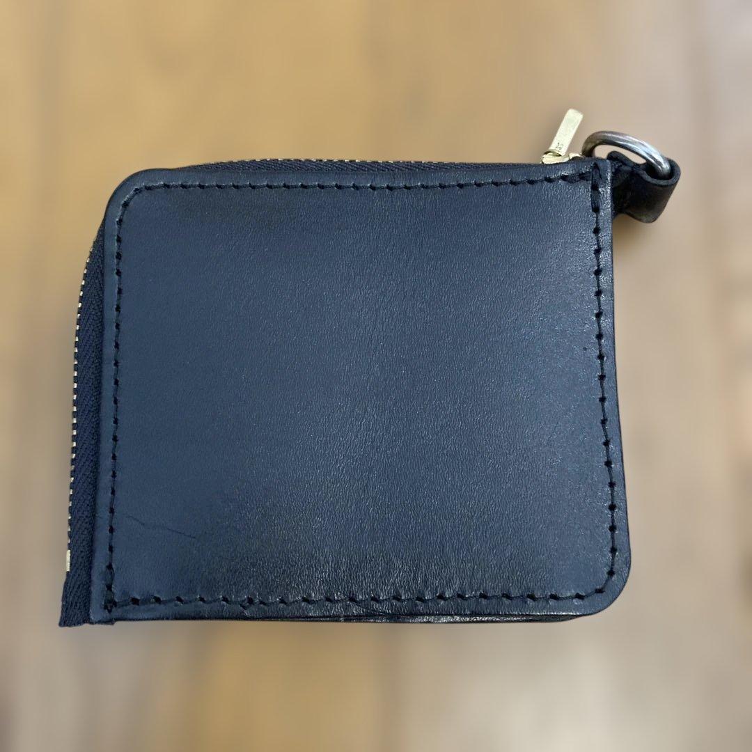 未使用　HTC 財布　L型　MINI wallet ターコイズ　スタッズ