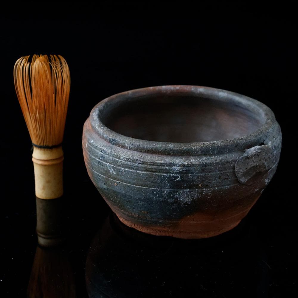 平安〜鎌倉期 須恵器 耳付 小鍋 中世古陶／火色／煮炊き土器／考古資料