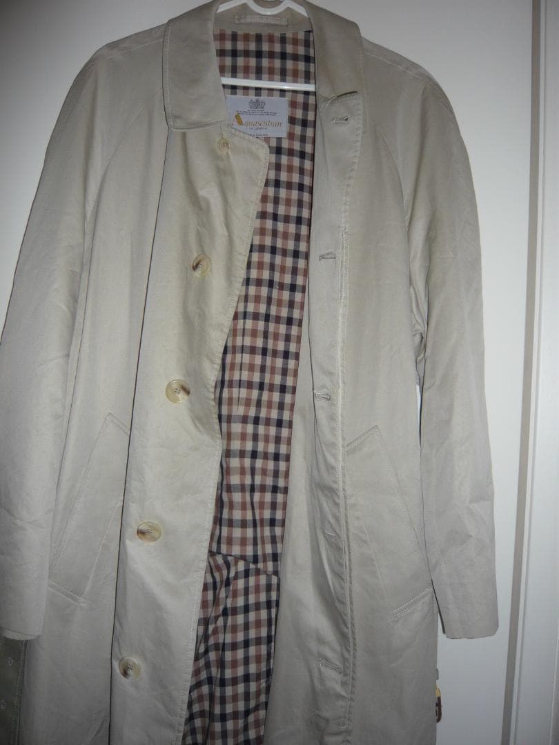 【ヴィンテージ 】Aquascutum 　アクアスキュータム　バルマカーンコート