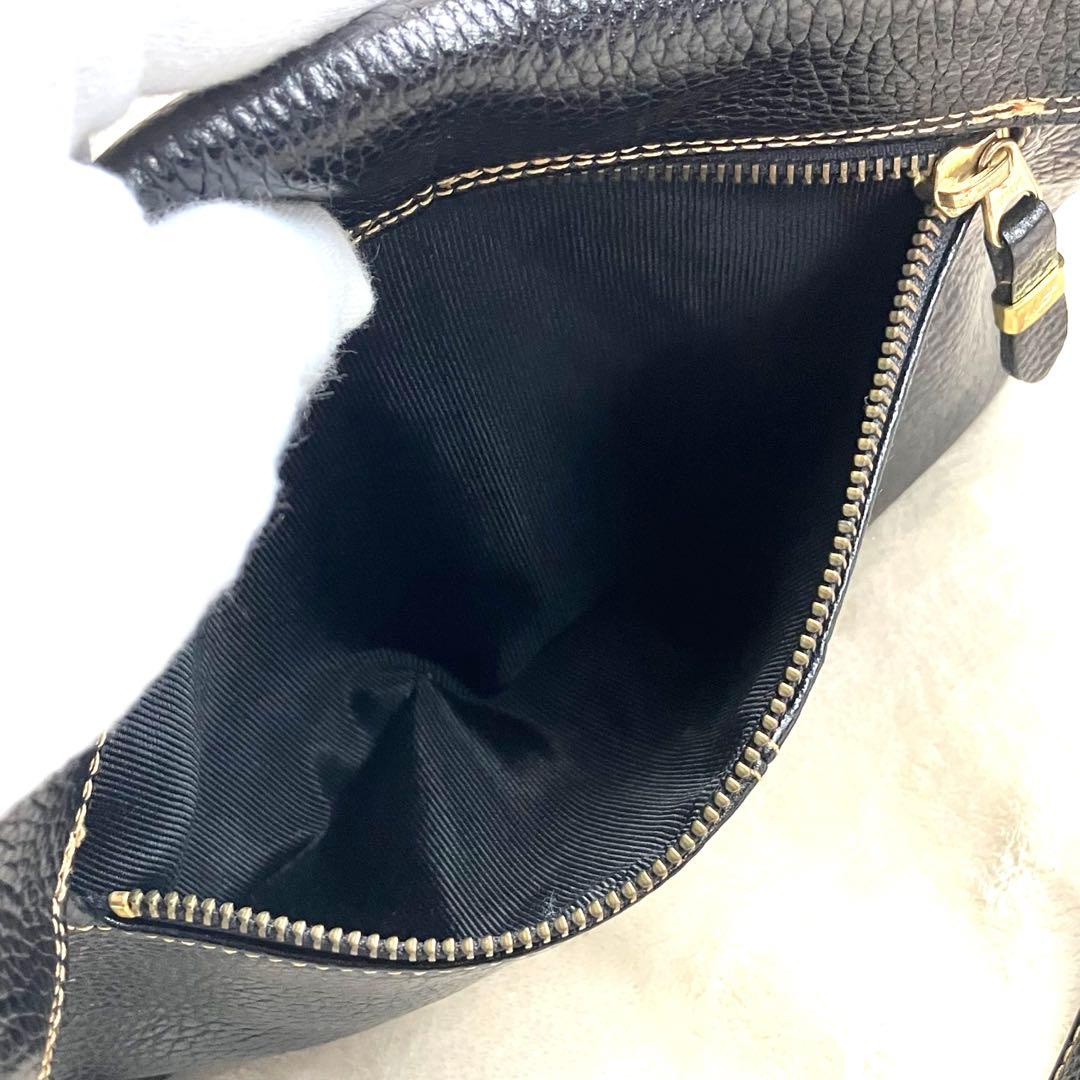 【美品✨】GIVENCHY ジバンシー 本革 ショルダーバッグ メッセンジャー黒