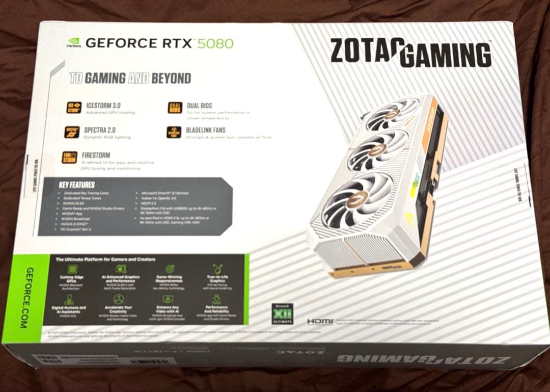 ZOTAC GAMING GeForce RTX 5080 16GB 新品未開封