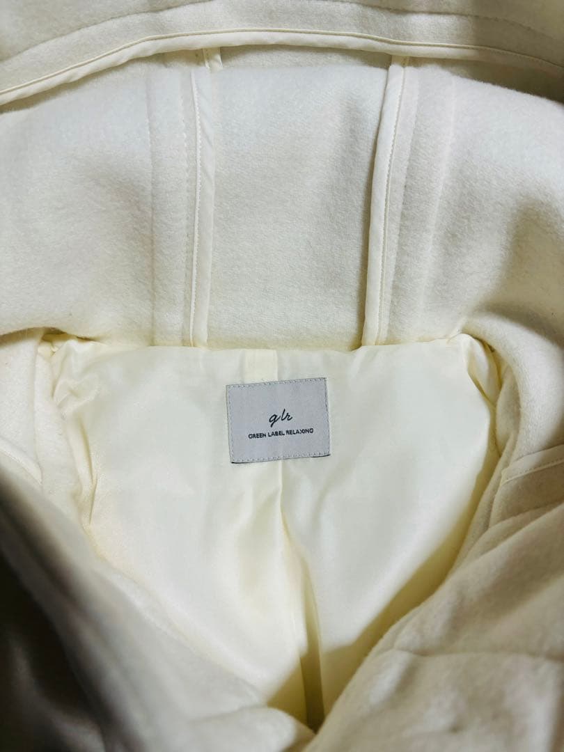 美品green label relaxing ロングダッフルコート40