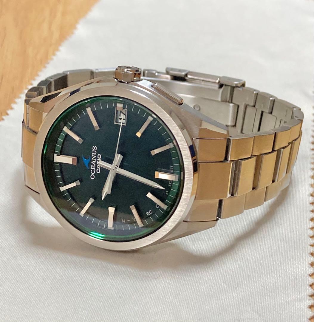 美品！希少！グリーン OCEANUS オシアナス OCW-T200S-3AJF