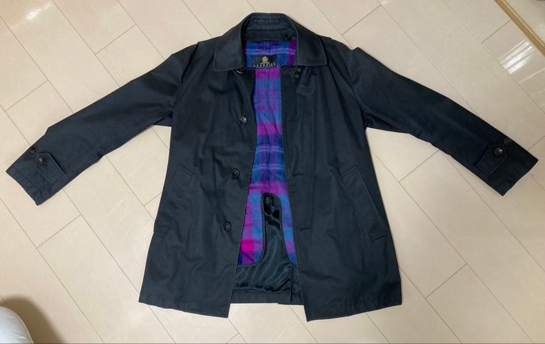 GRENFELL ウールライナー ステンカラーコート ブラック　40