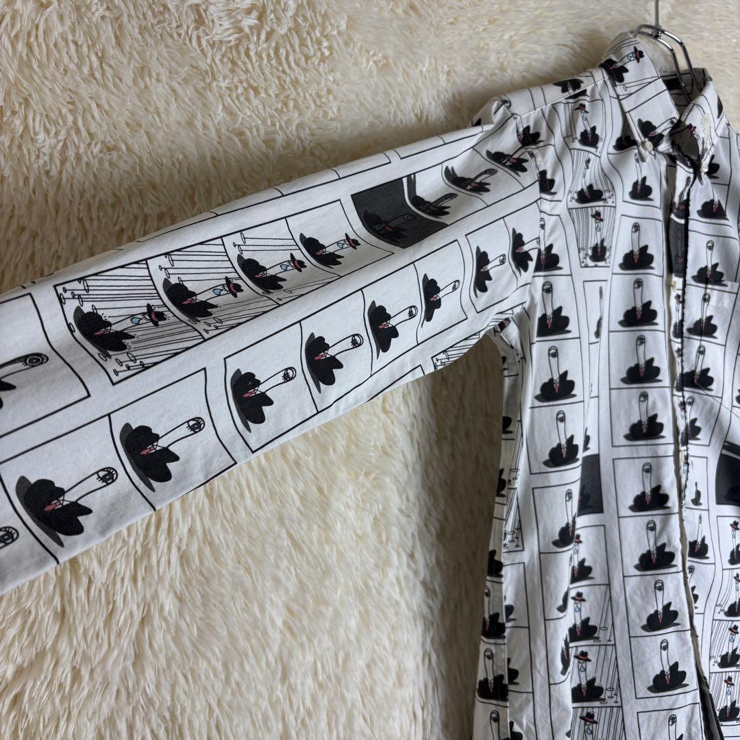 ✮M　長袖シャツ　ナンバーナイン　宮下期　アーカイブ期　アート　世界観　日本製✮