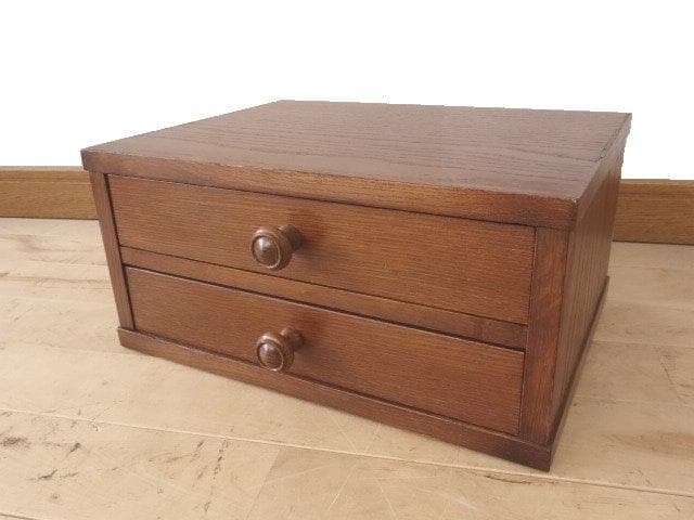 北海道手作り家具　ナラ（楢）材　 Ａ４小引出２Ｆ　勇峰工芸（新）