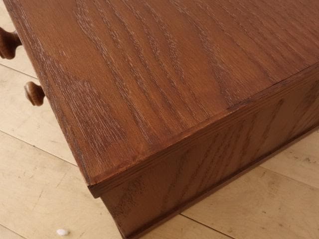 北海道手作り家具　ナラ（楢）材　 Ａ４小引出２Ｆ　勇峰工芸（新）