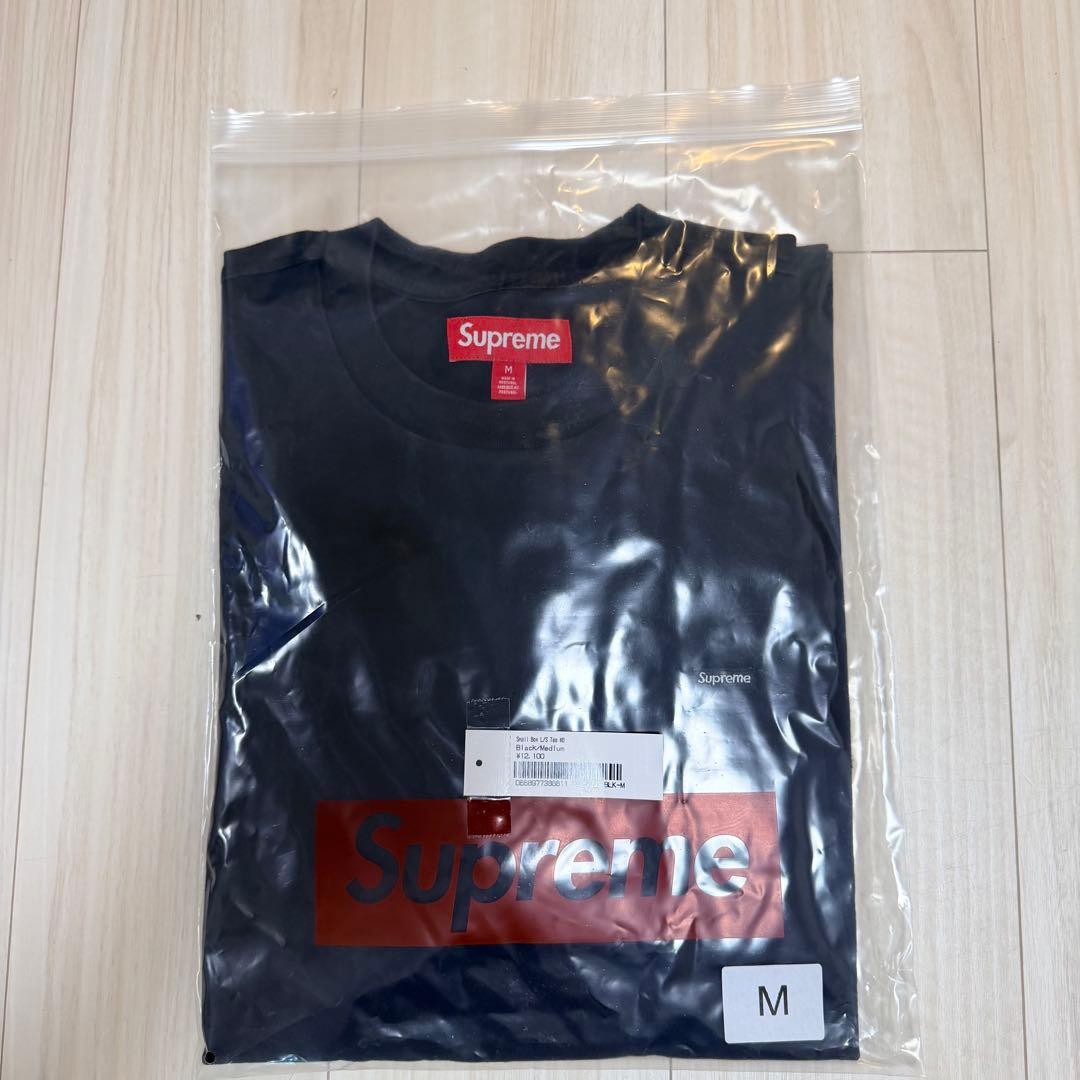 supreme Small Box L/S Tee ブラック　M