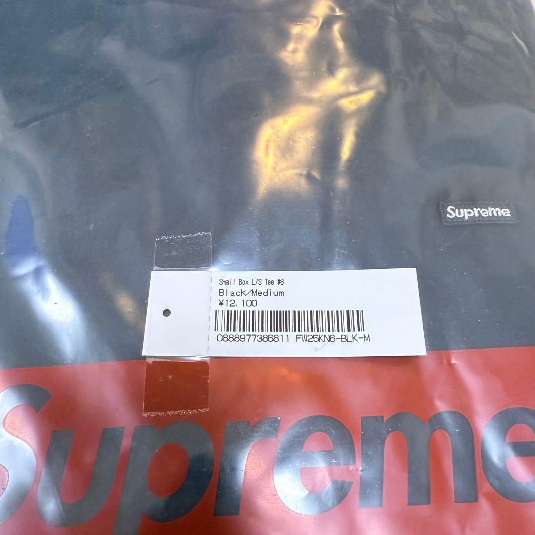 supreme Small Box L/S Tee ブラック　M