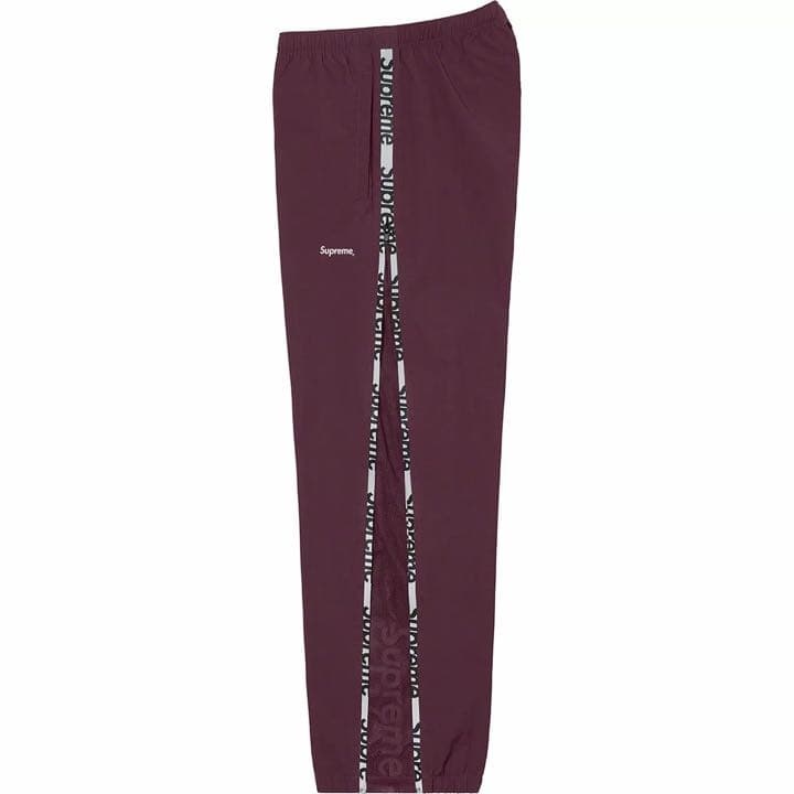 パンツ Supreme Reflective Zip Track Pant Purple
