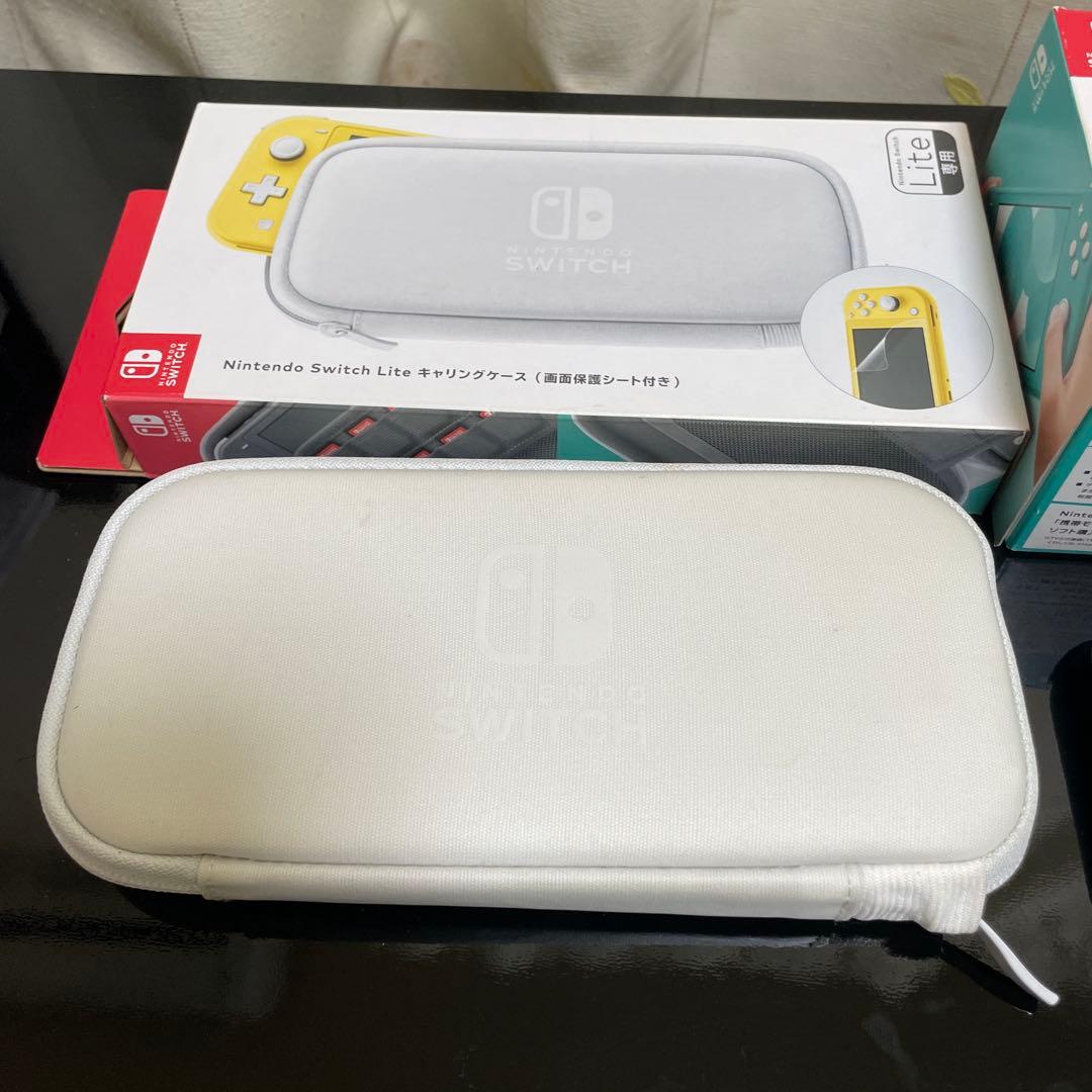 ニンテンドースイッチ lite ターコイズ 箱+SDカード+充電器+ケース付き