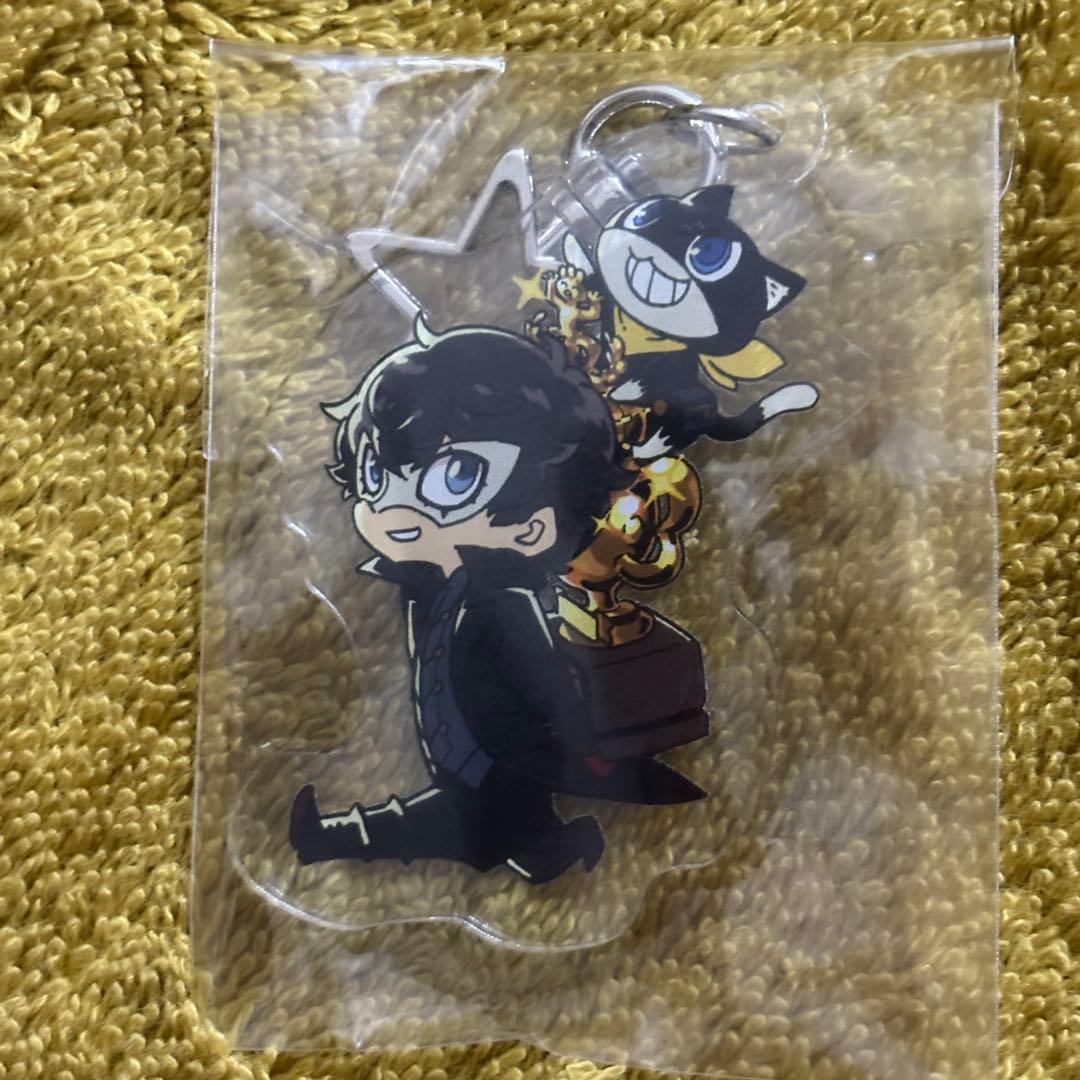 【希少】ペルソナ5 主人公 ジョーカー モルガナ モナ アクリルキーホルダー