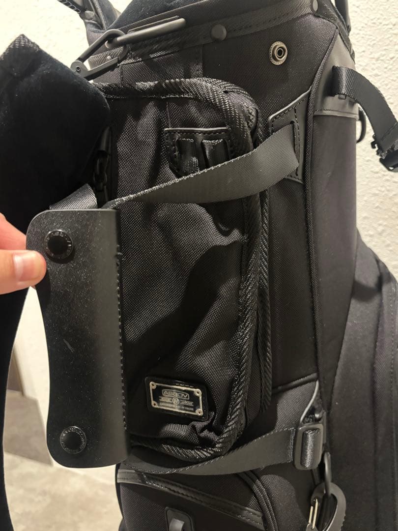 【美品】アッソブ キャディバッグ AS2OV GOLF BLACK 黒