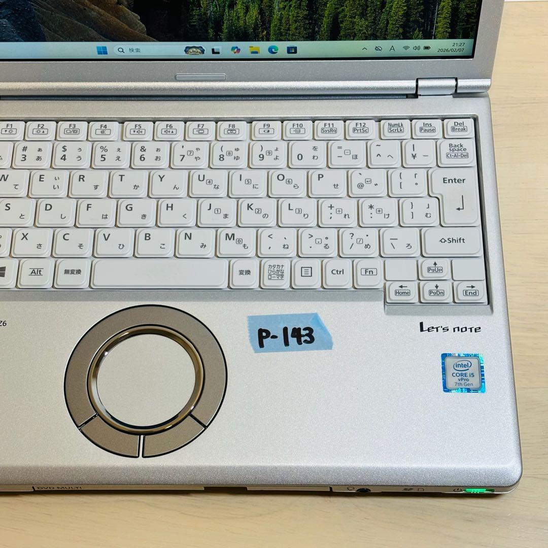 レッツノート PC Windows11 SSD DVD オフィス付き P-143