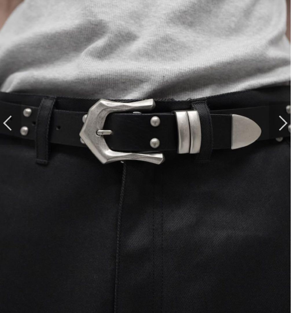 小物 CS studs leather belt