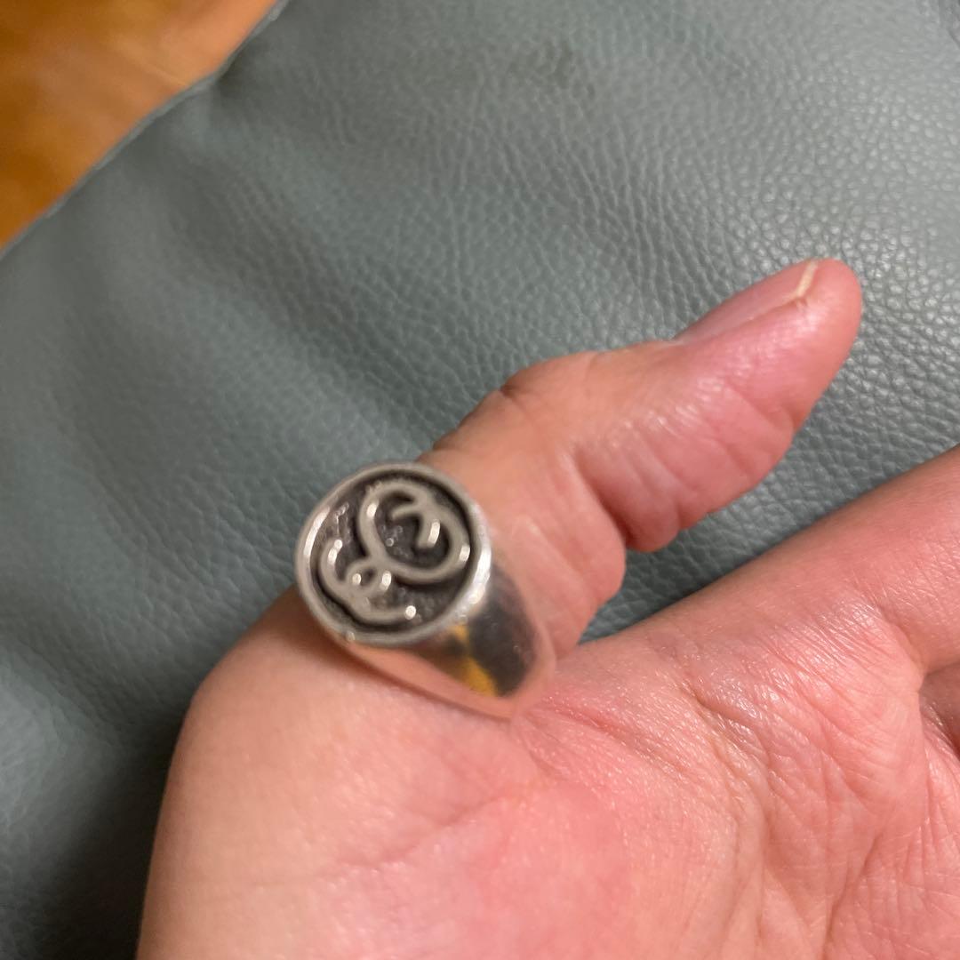 Stussy シルバー　925 LINK RING ビンテージ