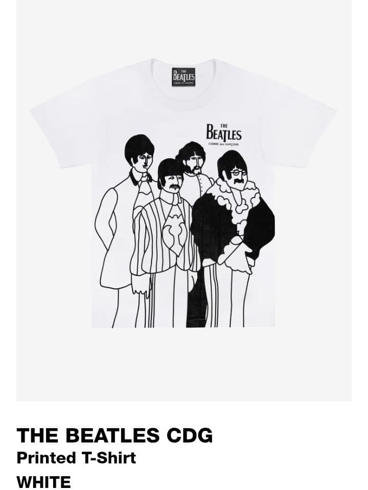 XXL 希少サイズ　新品未使用　ビートルズ コムデギャルソン Tシャツ　XXL