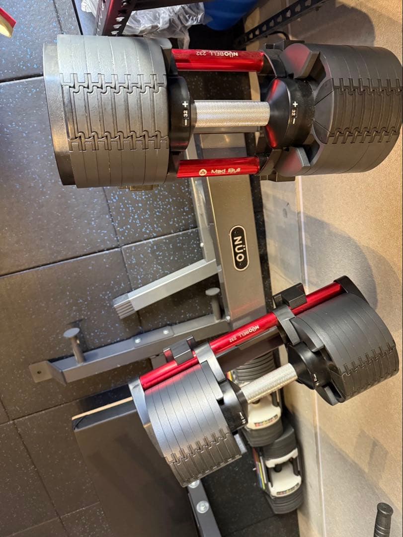 NUO 可変式ダンベル スタンド付き フレックスベル 2kg刻み 32kg 2個