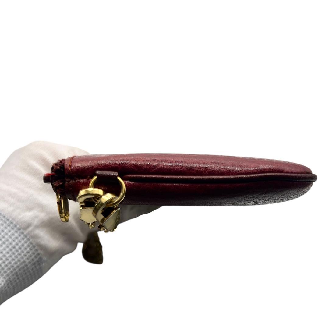 Cartier ボルドー レザー レディース ポーチ 8044