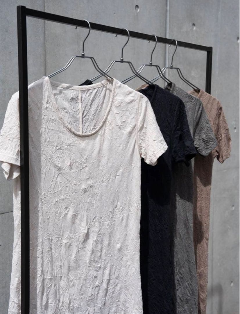 Craft Fabric Layered U-neck T-shirt サイズ0