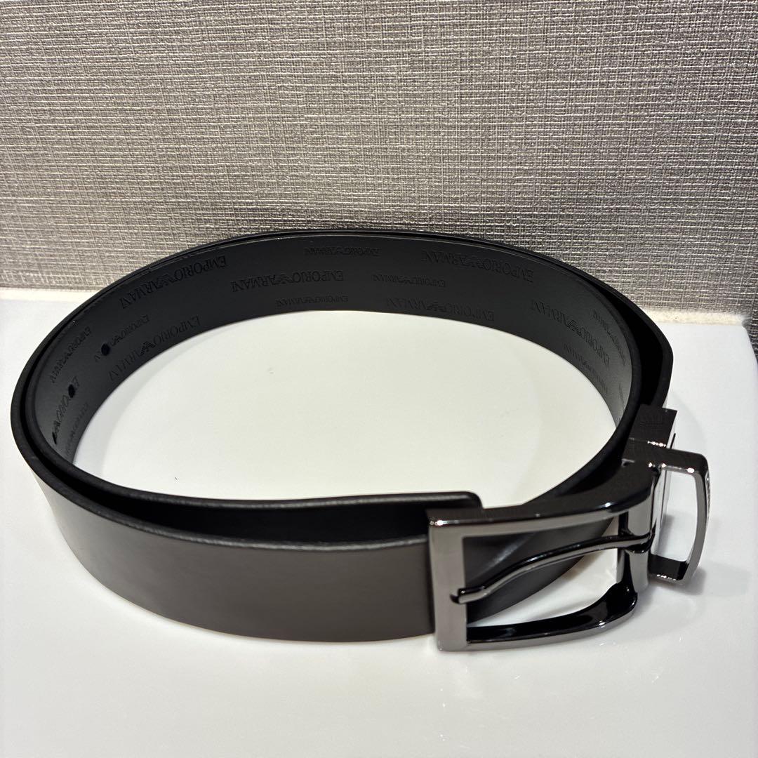 EMPORIO ARMANI リバーシブル　メンズ　ベルト　黒 茶