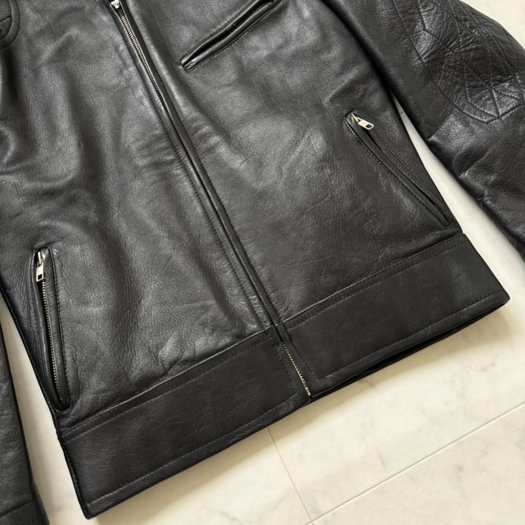 NANKAI シングルライダースジャケットブラック M