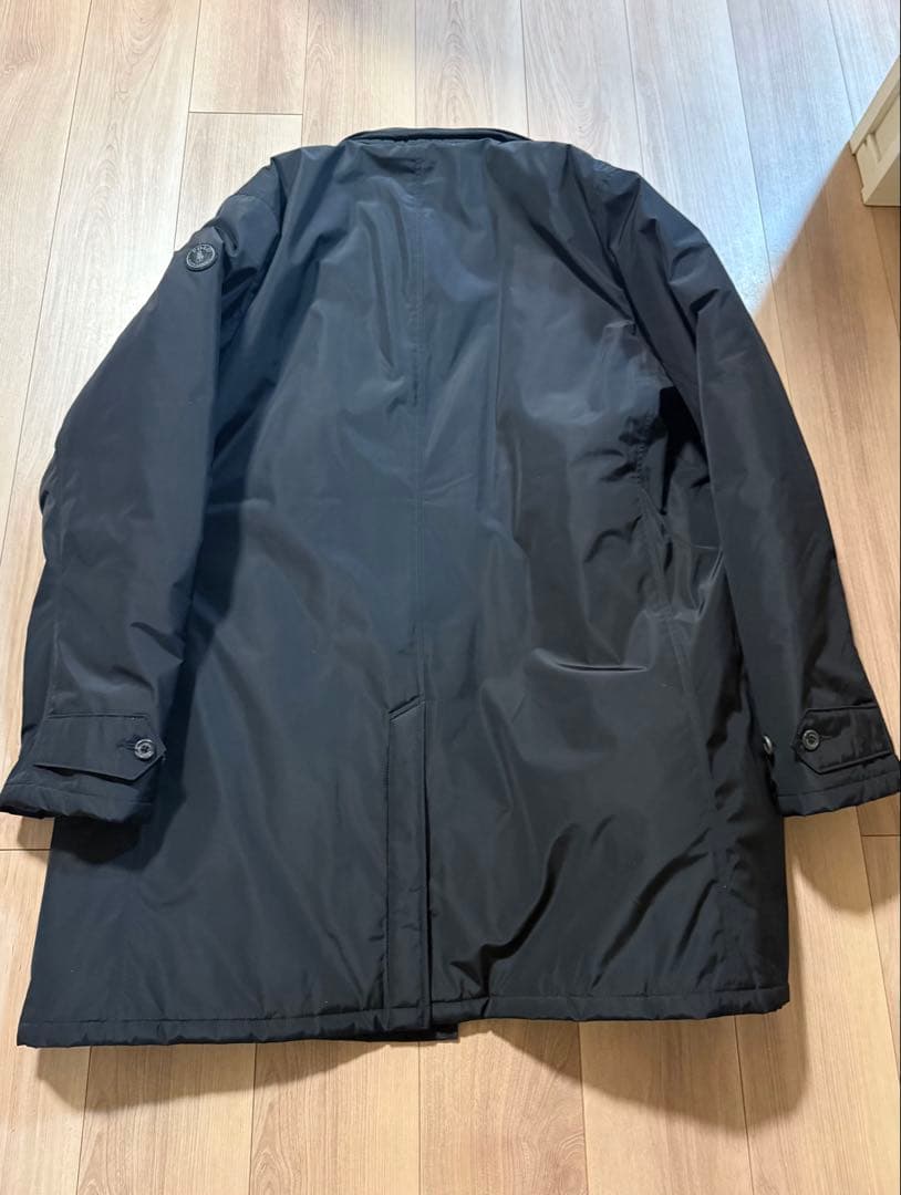 POLO ブラック ステンカラーコート