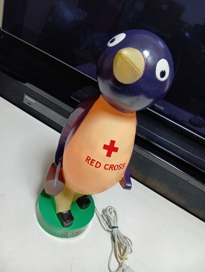 赤十字　RED CROSS ビンテージ 大型ディスプレイライト ペンギン