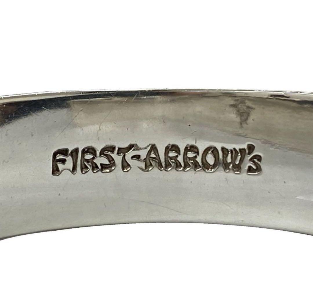 FIRST ARROW'S K18 フラワー ローズ メタル 平打ち バングル